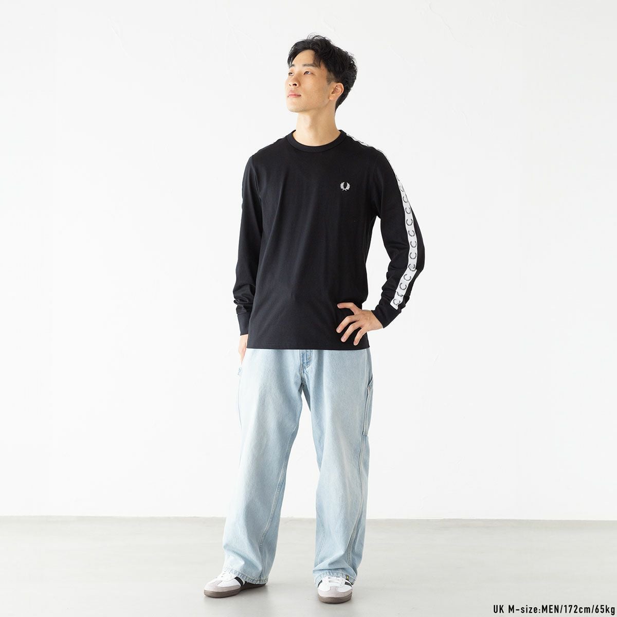 フレッドペリー FRED PERRY テープド ロング スリーブ Tシャツ M4621