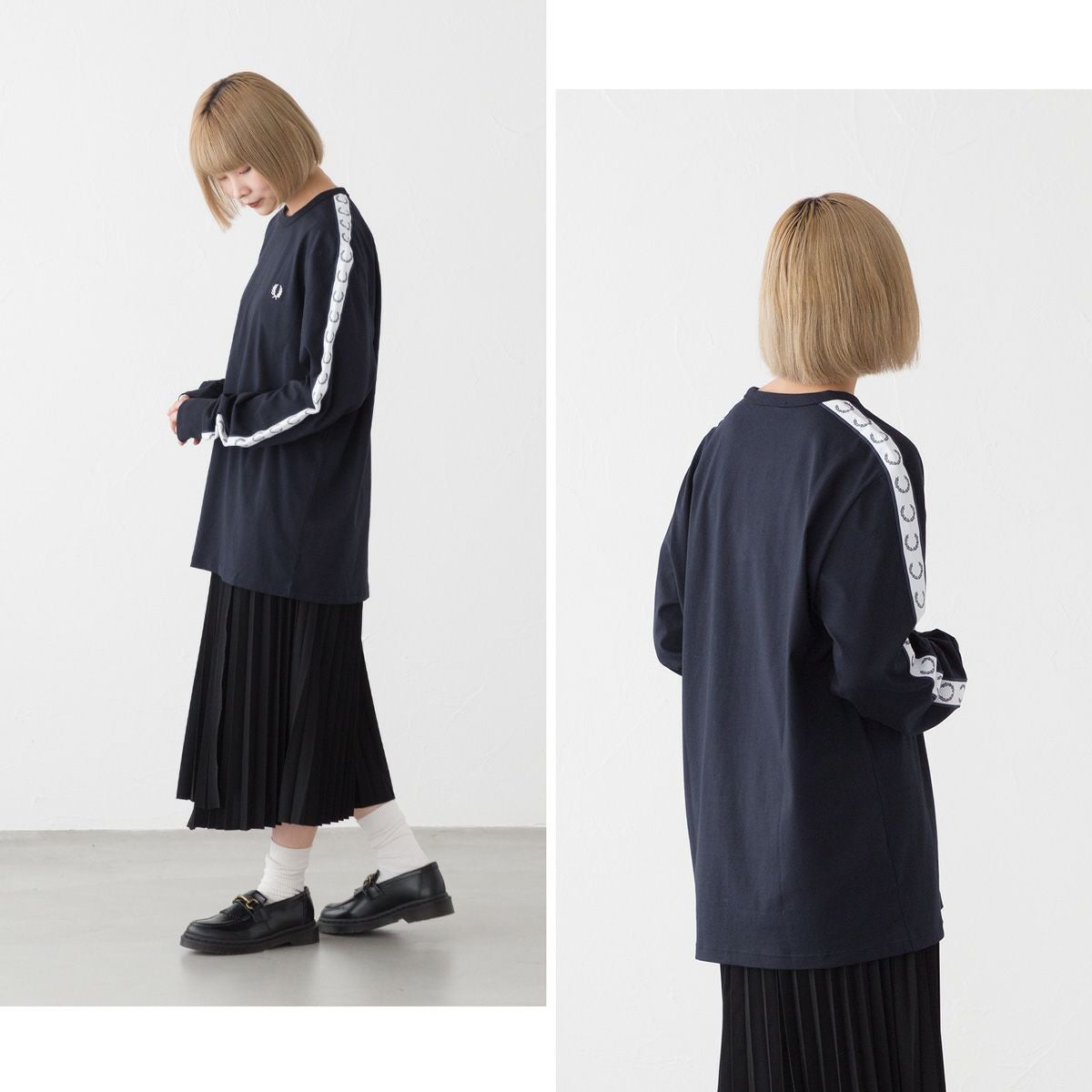 フレッドペリー FRED PERRY テープド ロング スリーブ Tシャツ M4621