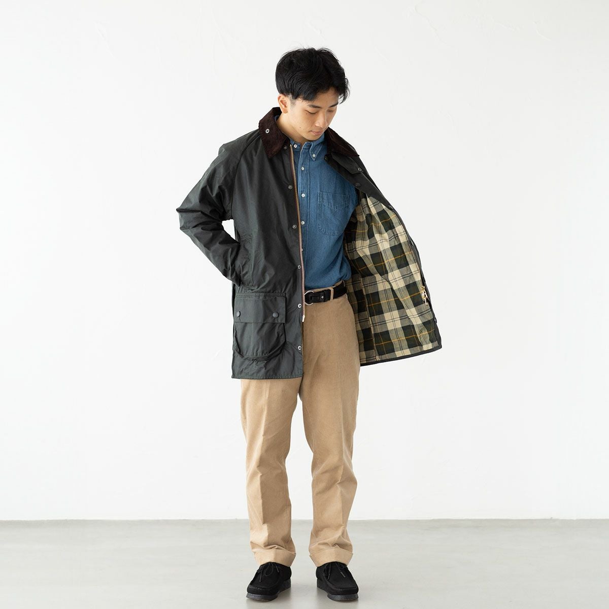 英国製】 バブアー ビューフォート ワックス ブルゾン Barbour MWX0017