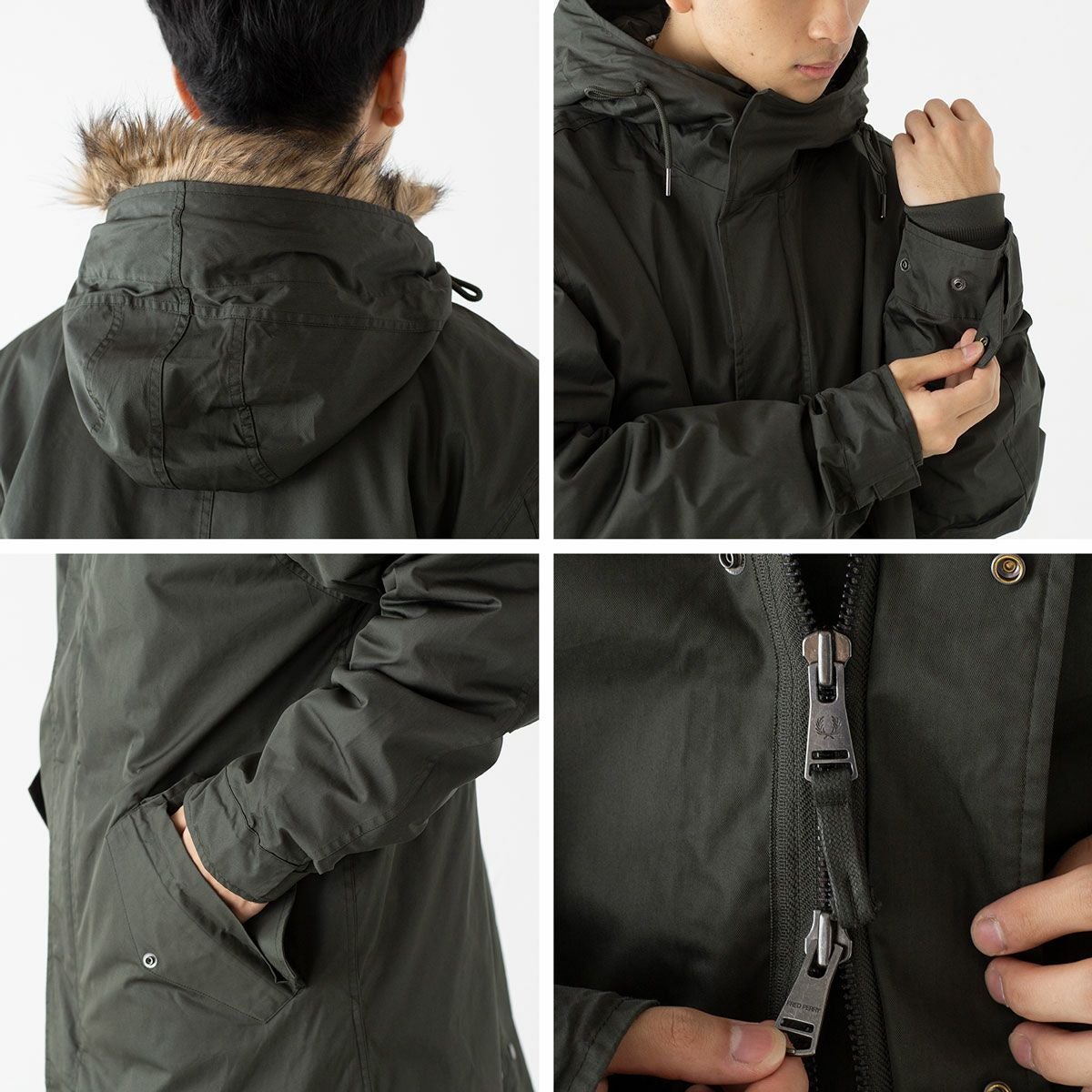 フレッドペリー FRED PERRY モッズコート ジップイン ライナー