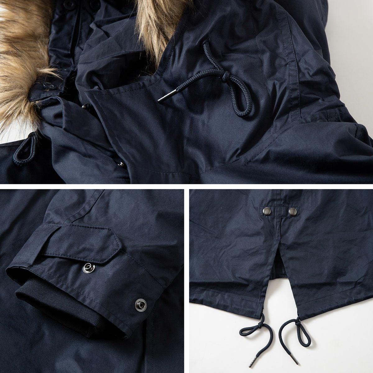 【良品✨】フレッドペリー モッズコート ファーライナー付き ネイビー M フレッドペリー FRED PERRY モッズコート ジップイン ライナー