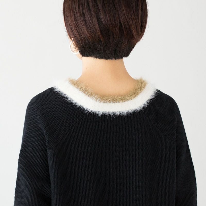 フレッドペリー FRED PERRY テクスチャード トリム Vネック ジャンパー