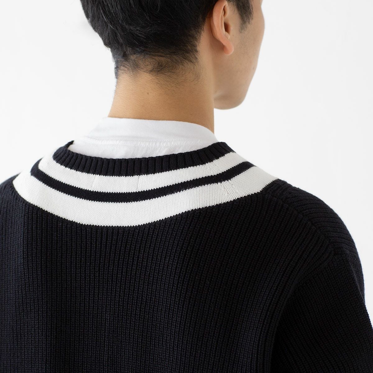 FRED PERRY Vネック　チルデンニット フレッドペリー FRED PERRY ストライプド Vネック ジャンパー チルデン