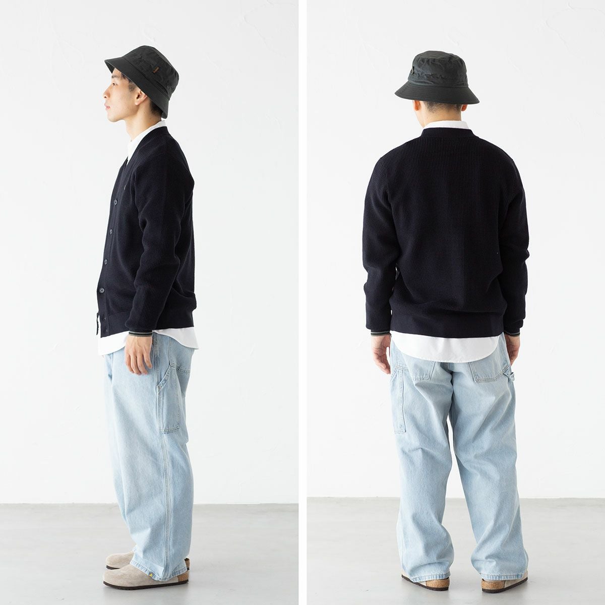 定価2.6万円✨️完売 FRED PERRY 別注 ニットカーディガン ロゴ刺繍 FRED PERRY（フレッドペリー） カーディガン 別注 ケーブルニット