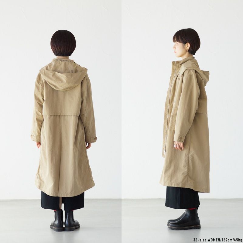 ラコステ 撥水ナイロン ミリタリーコート LACOSTE BF010J-99