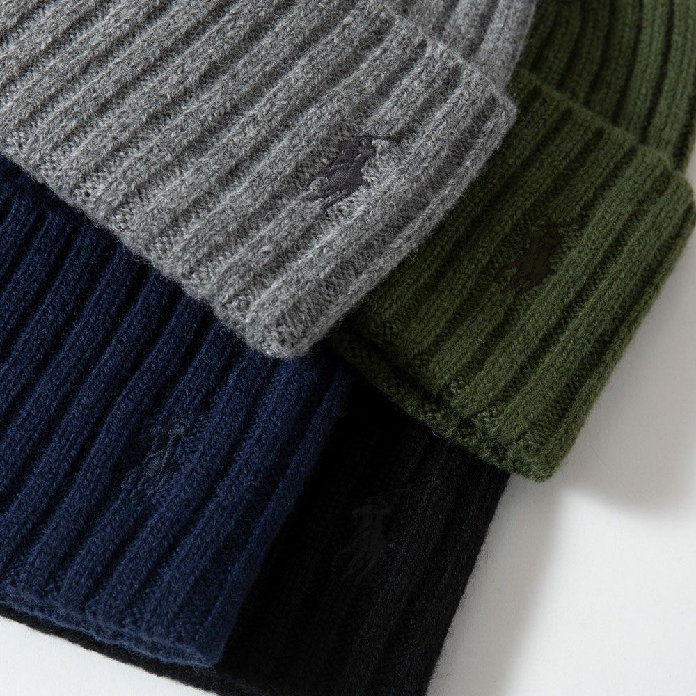 Ralph's Coffee & Ralph Lauren ニット帽 Polo ベア ケーブル ウールブレンド ビーニー