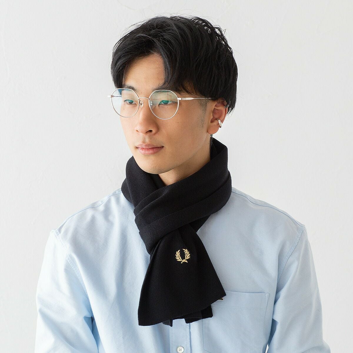 フレッドペリー マフラー FRED PERRY クラシック メリノ ウール