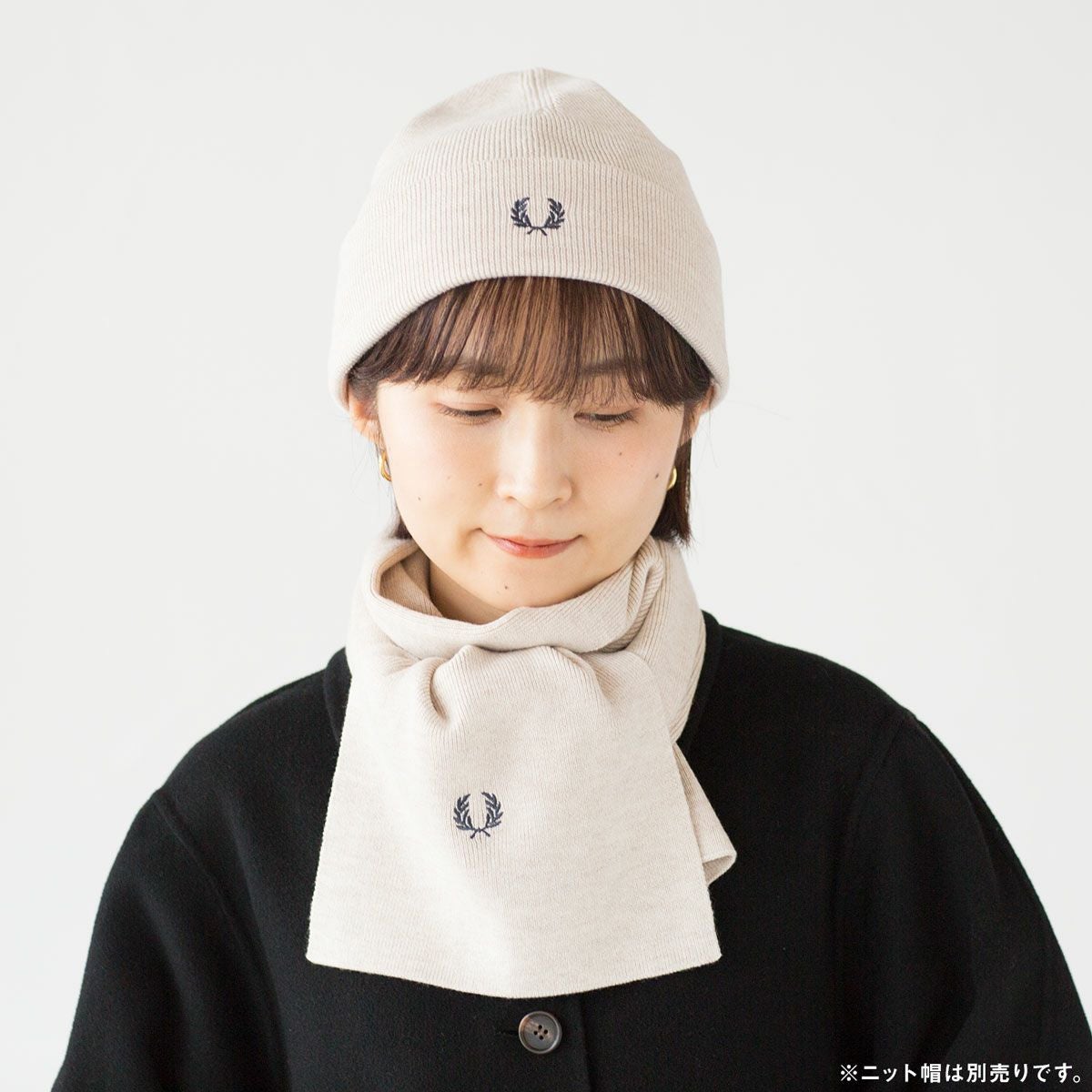 フレッドペリー マフラー FRED PERRY クラシック メリノ ウール