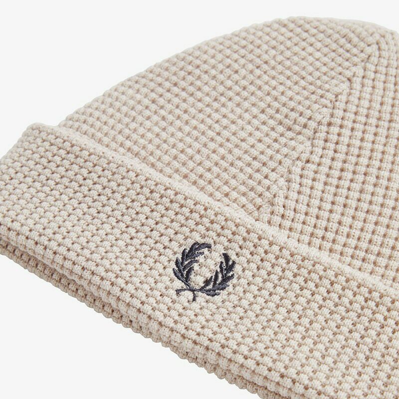 フレッドペリー ニット帽 FRED PERRY ワッフル ニット ビーニー C8130