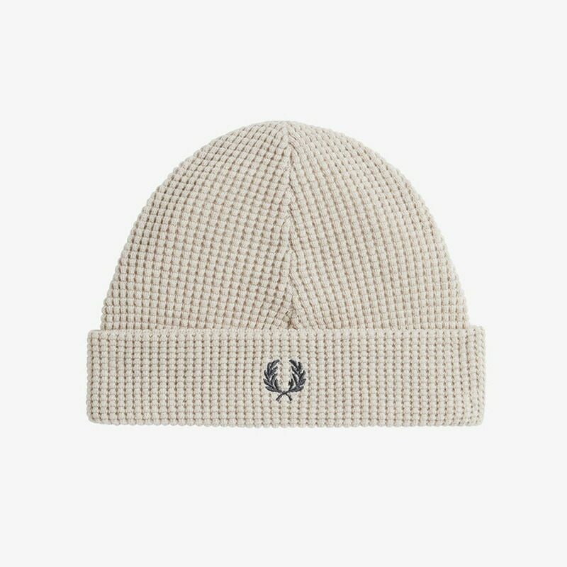 フレッドペリー ニット帽 FRED PERRY ワッフル ニット ビーニー C8130