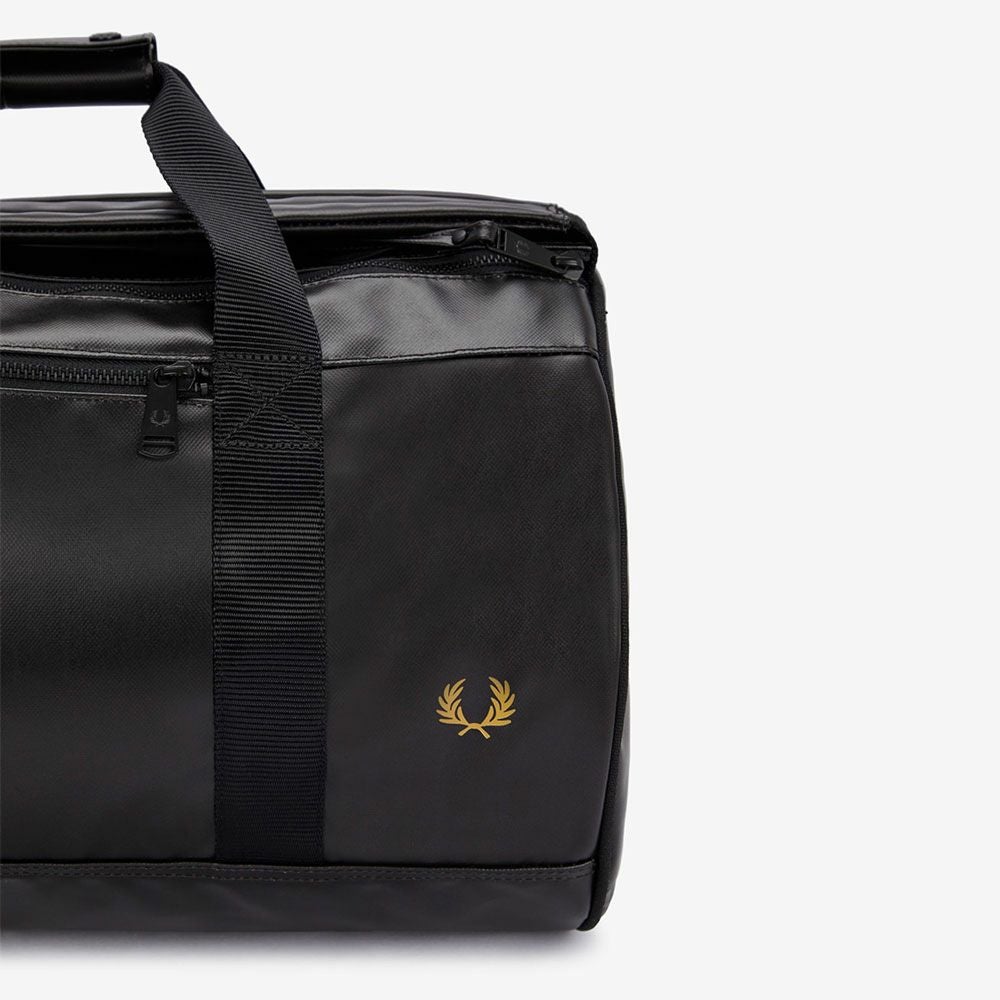 FRED PERRY 　フレッドペリー バレルバック ボストンバッグ ブラック FRED PERRY（フレッドペリー） 最大51%☆5/3限定 ボストンバッグ 旅行