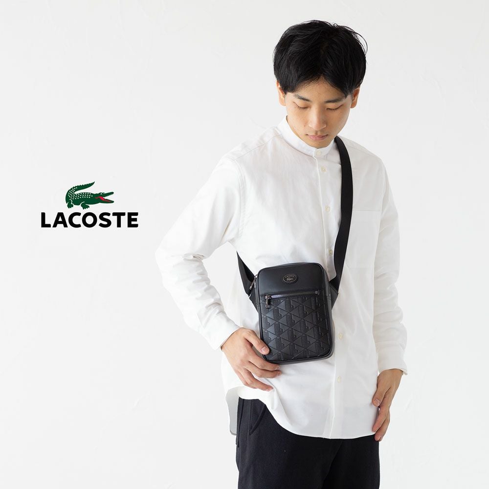 Lacoste ラコステ　モノグラム　袋付 LACOSTE（ラコステ） ザ ブレンド モノグラムプリント スクエア
