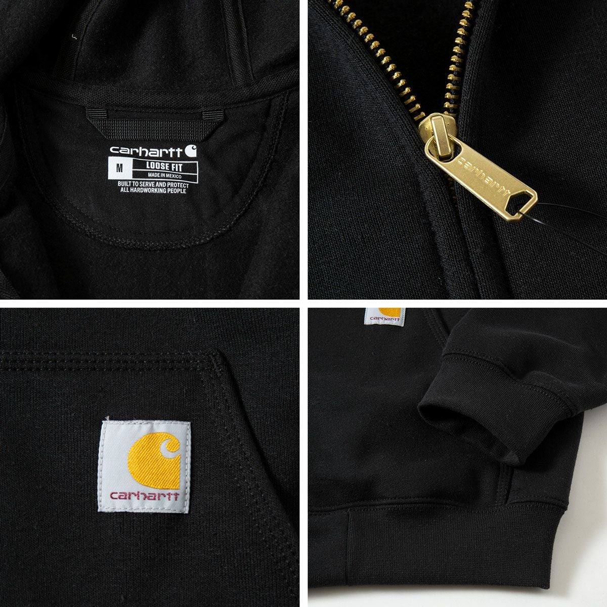 カーハート Carhartt ミッドウェイト フルジップ スウェットシャツ
