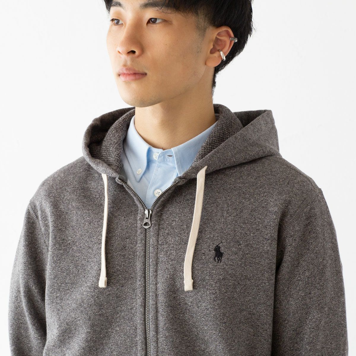 POLO RALPH LAUREN ジップパーカー 裏ワッフル Lサイズ POLO RALPH LAUREN（ポロ・ラルフローレン） ポロ ラルフローレン
