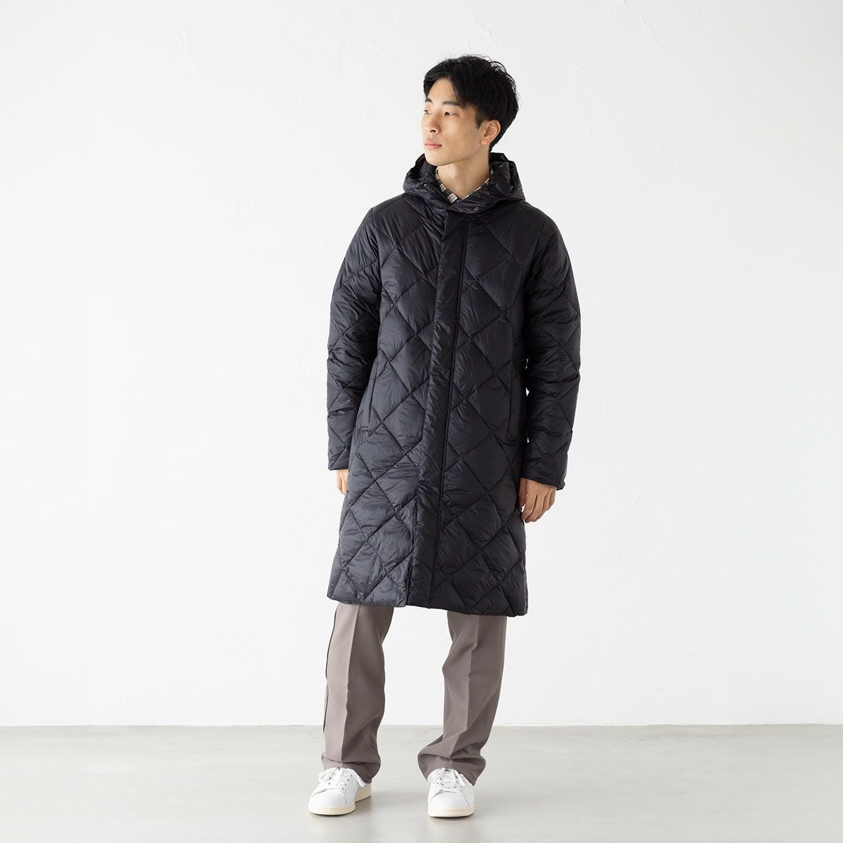 タイオン シティ フード ロング ダウン ジャケット TAION-106COCI