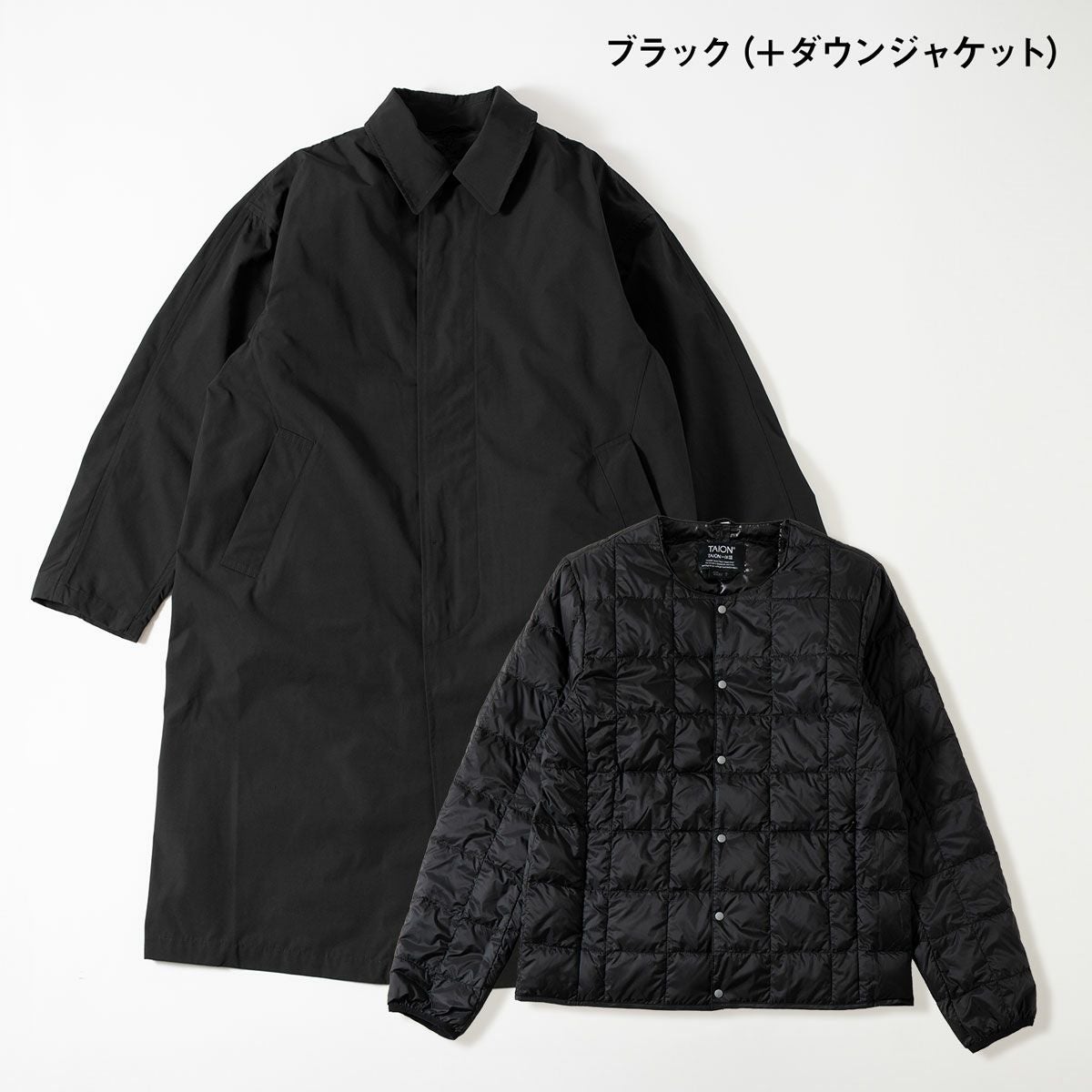 現行品‼️タグ付き未使用✨️TAION　タイオン　バルカラーコート+ダウンベスト 楽天市場】10％OFF TAION タイオン CR バルカラーコート(+ダウンベスト