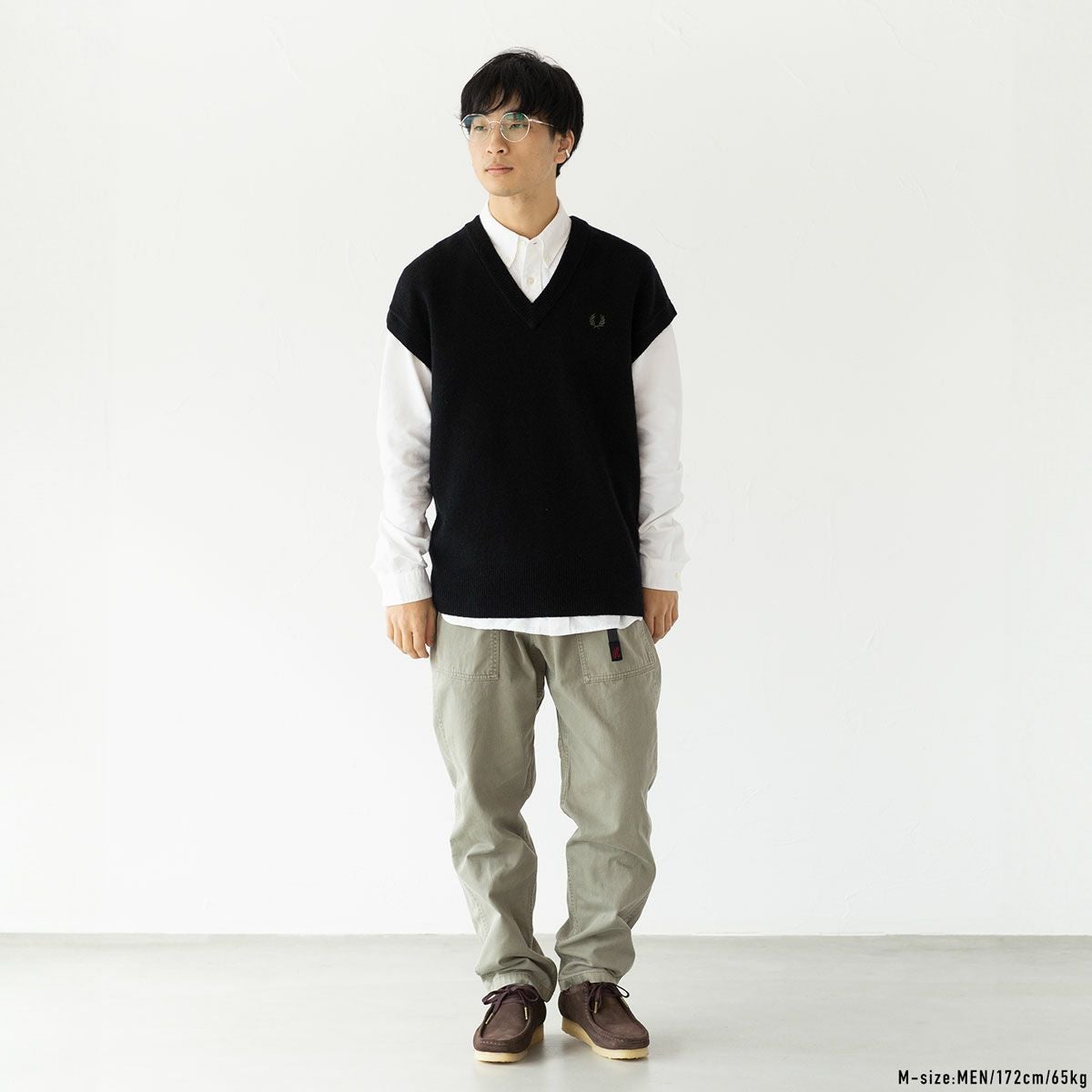 フレッドペリー　ベスト フレッドペリー FRED PERRY ニット ベスト ラムウール タンク ドロップ