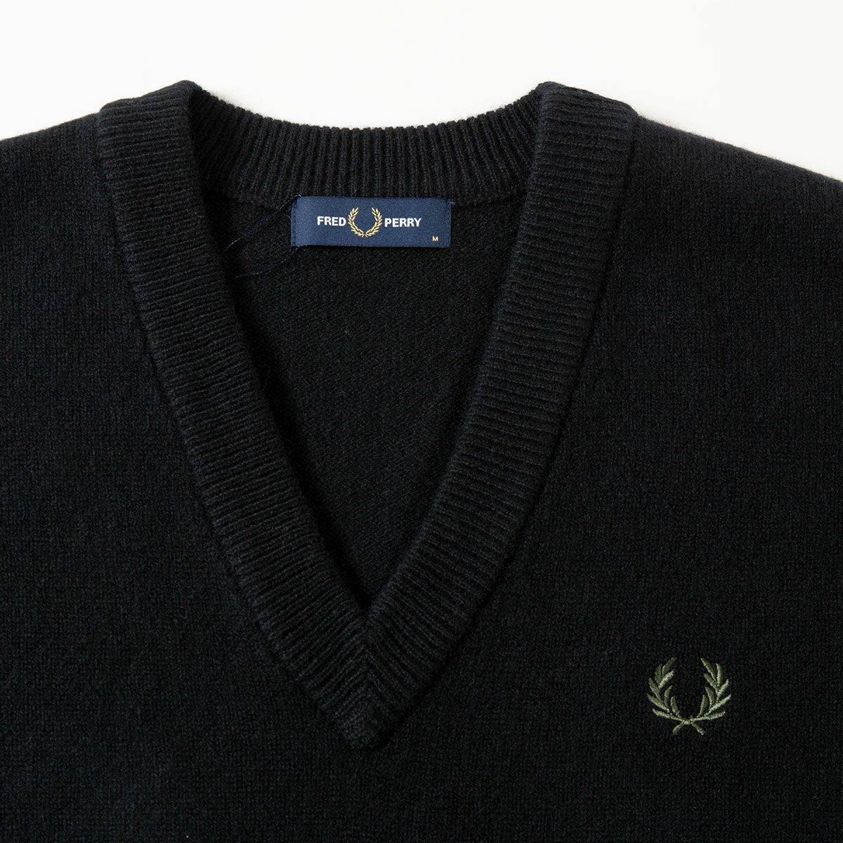 フレッドペリー FRED PERRY ニット ベスト ラムウール タンク ドロップ