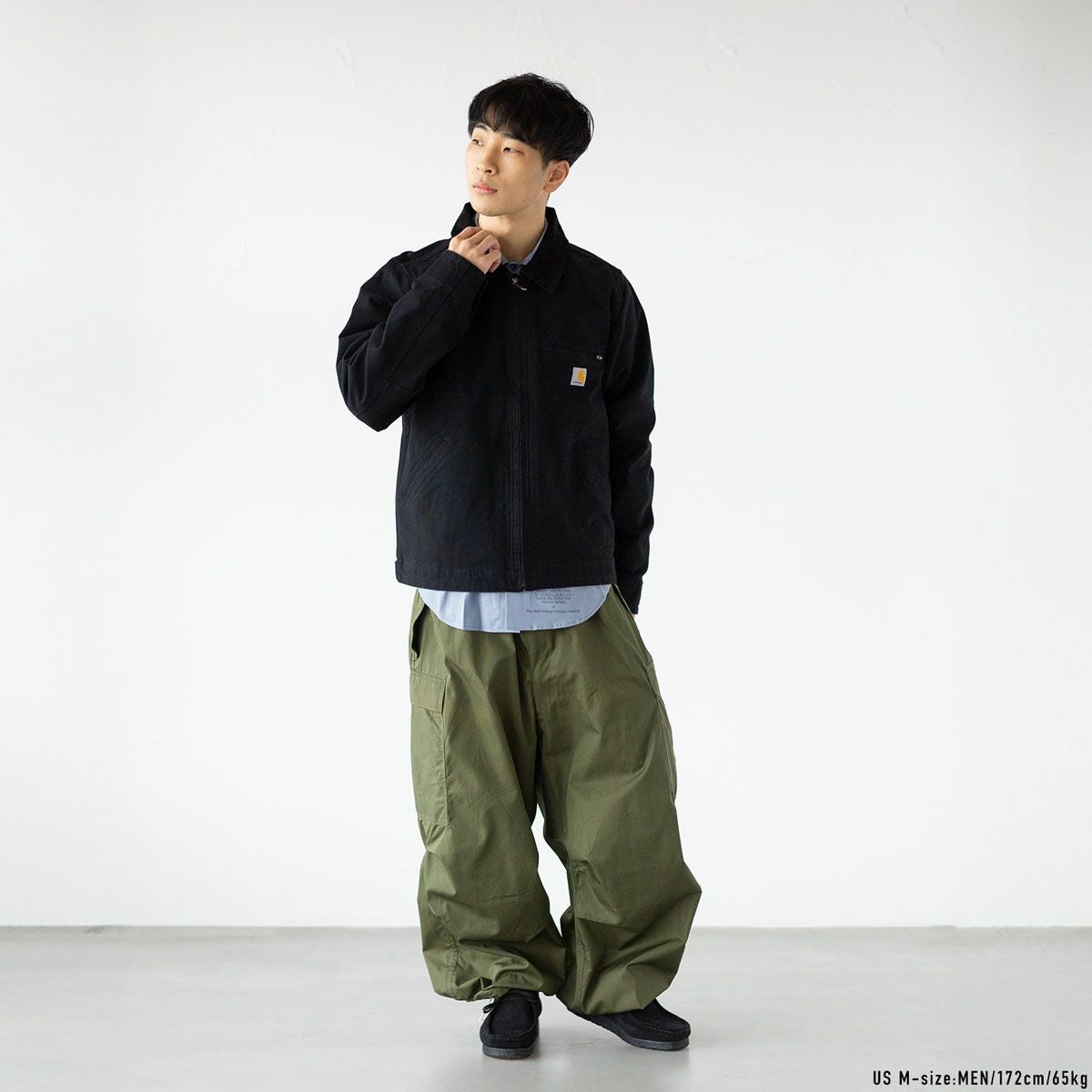 Carhartt 2022春カーハート ダックチョアジャケット M 黒 ブラック CARHARTT DUCK CHORE COAT BLANKET LINED BLACK カーハート ダック