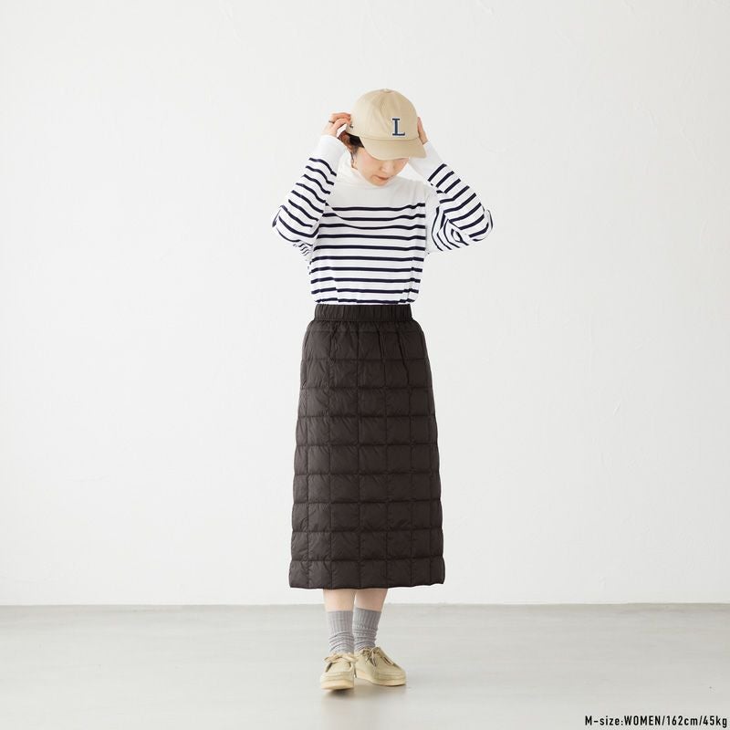 TFW49 ダウンスカート ブラック Mサイズ TFW49 ゴルフ ウエア スカート レディース CARDBOARD MATERIAL SKIRT