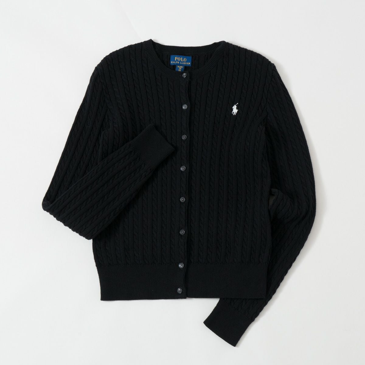 Polo Ralph Lauren ブラックカーディガン Sサイズ POLO RALPH LAUREN（ポロ・ラルフローレン） Polo Ralph Lauren KIDS