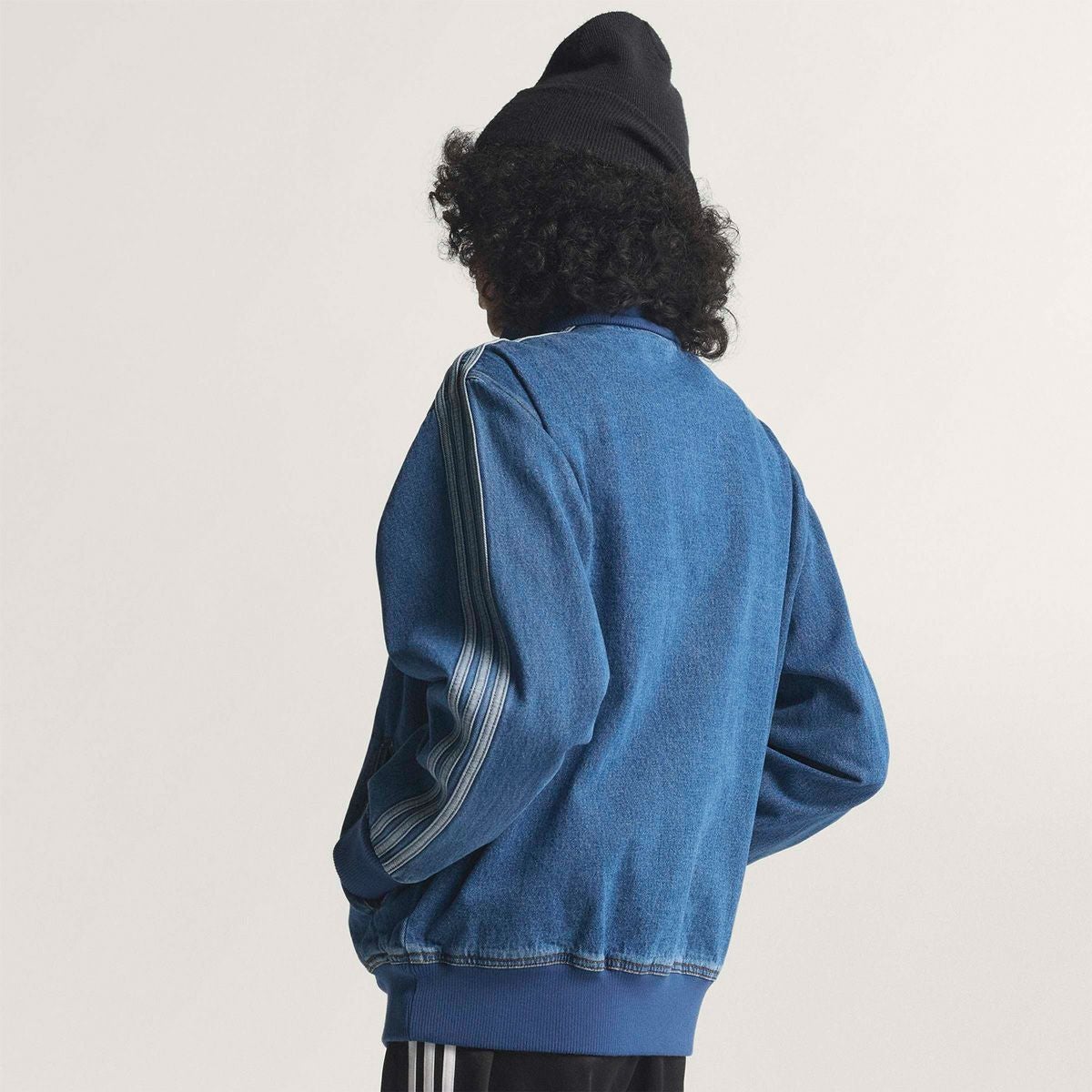 adidas　デニムトラックジャケット アディダス アディカラー デニム ファイヤーバード トラックトップ