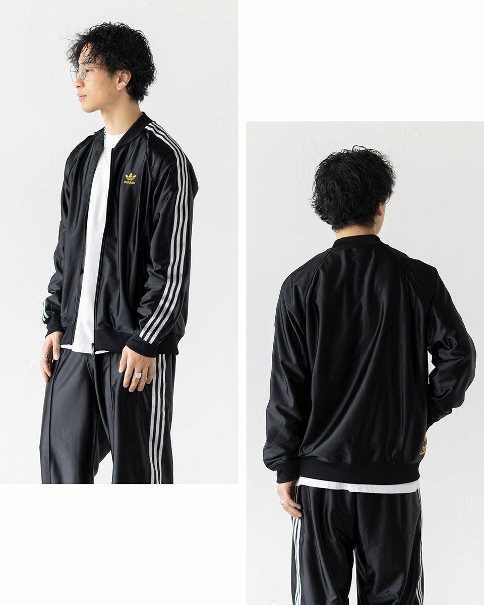 adidas ベスト 金黒 00′s Y2K ビンテージ ファー付き adidas BLK×WHT SUPER STAR（80'S/Made in FRANCE/US 9） - 古着屋