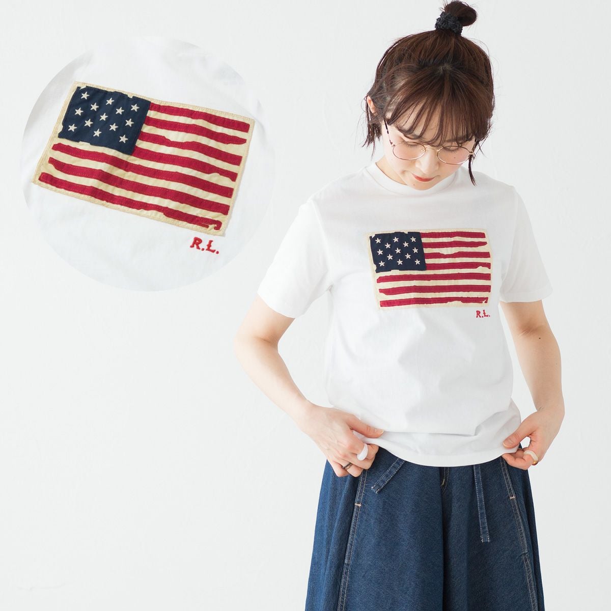ポロ ラルフローレン 星条旗 コットン Tシャツ POLO RALPH LAUREN
