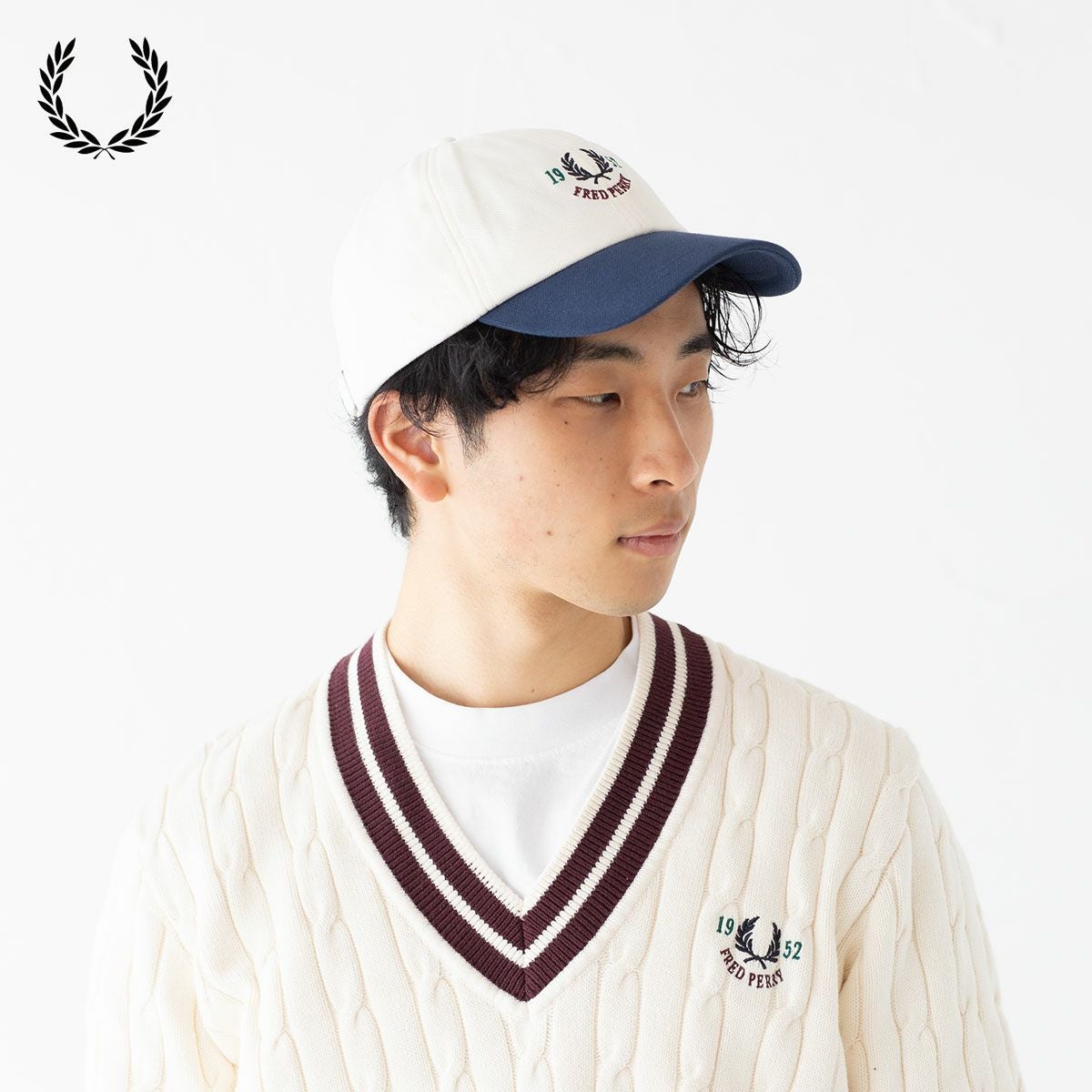 フレッドペリー FRED PERRY 1952 グラフィック ピケ キャップ HW9675