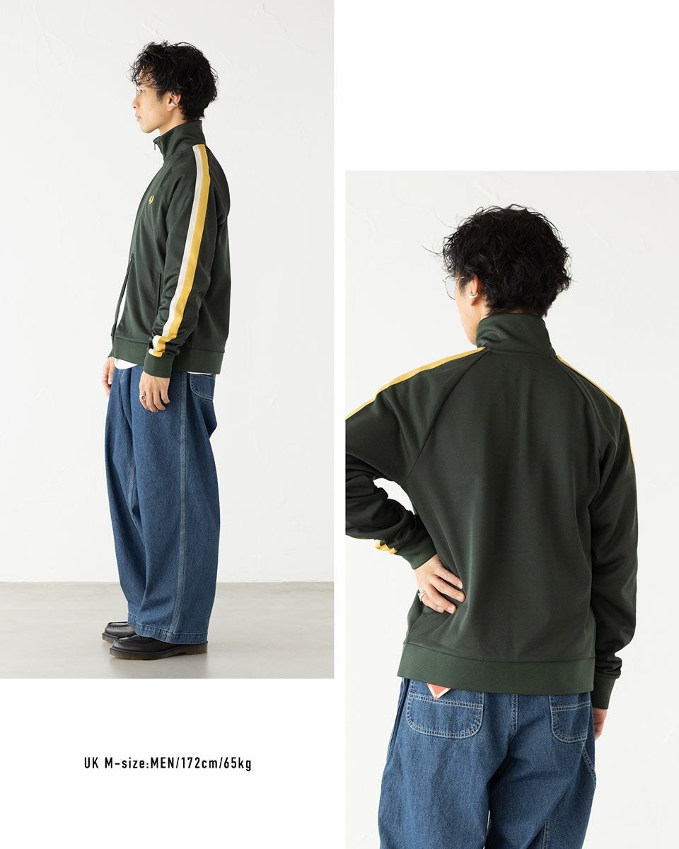 フレッドペリー/トラックジャケット/ネイビー✖️イエロー/Sサイズ フレッドペリー ジャージ FRED PERRY ツーカラーテープ トラック