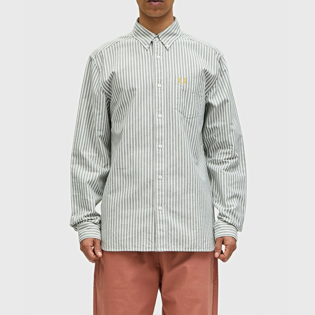 も*ん様 フレッドペリー フレッドペリー FRED PERRY ストライプ オックスフォード ボタンダウン