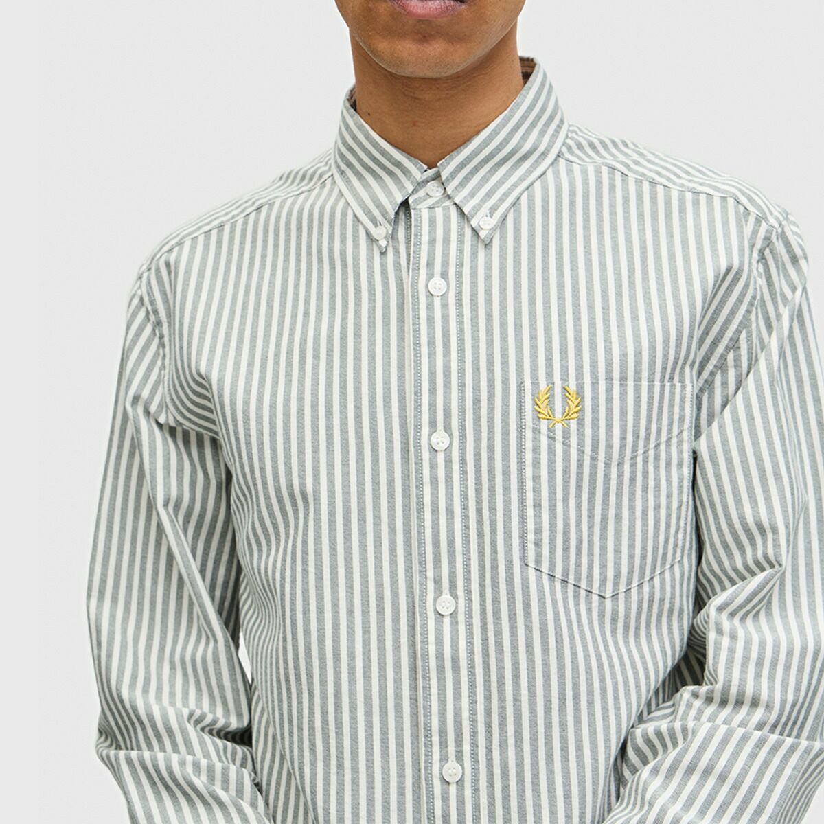 フレッドペリー FRED PERRY ストライプ オックスフォード ボタンダウン