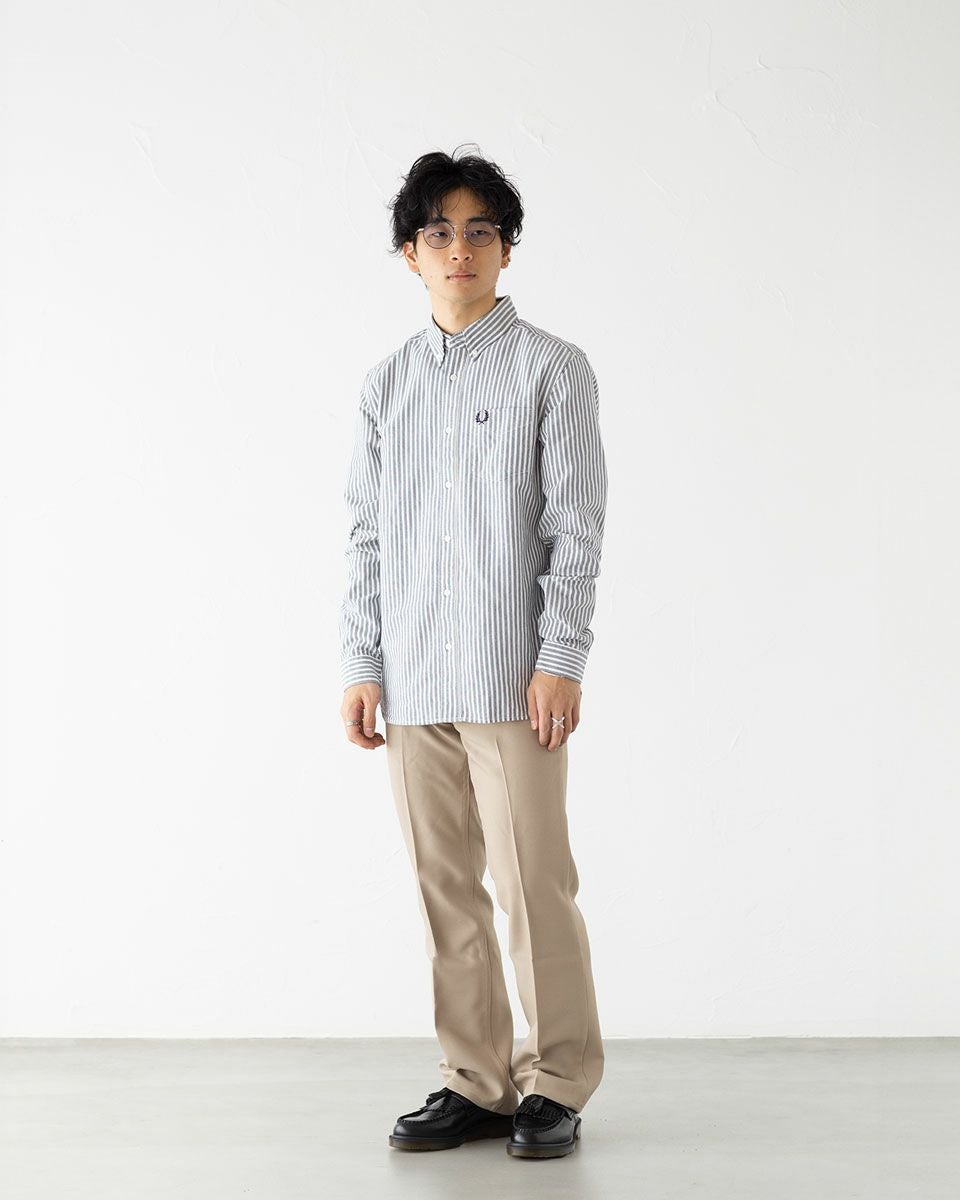 フレッドペリー FRED PERRY ストライプ オックスフォード ボタンダウン