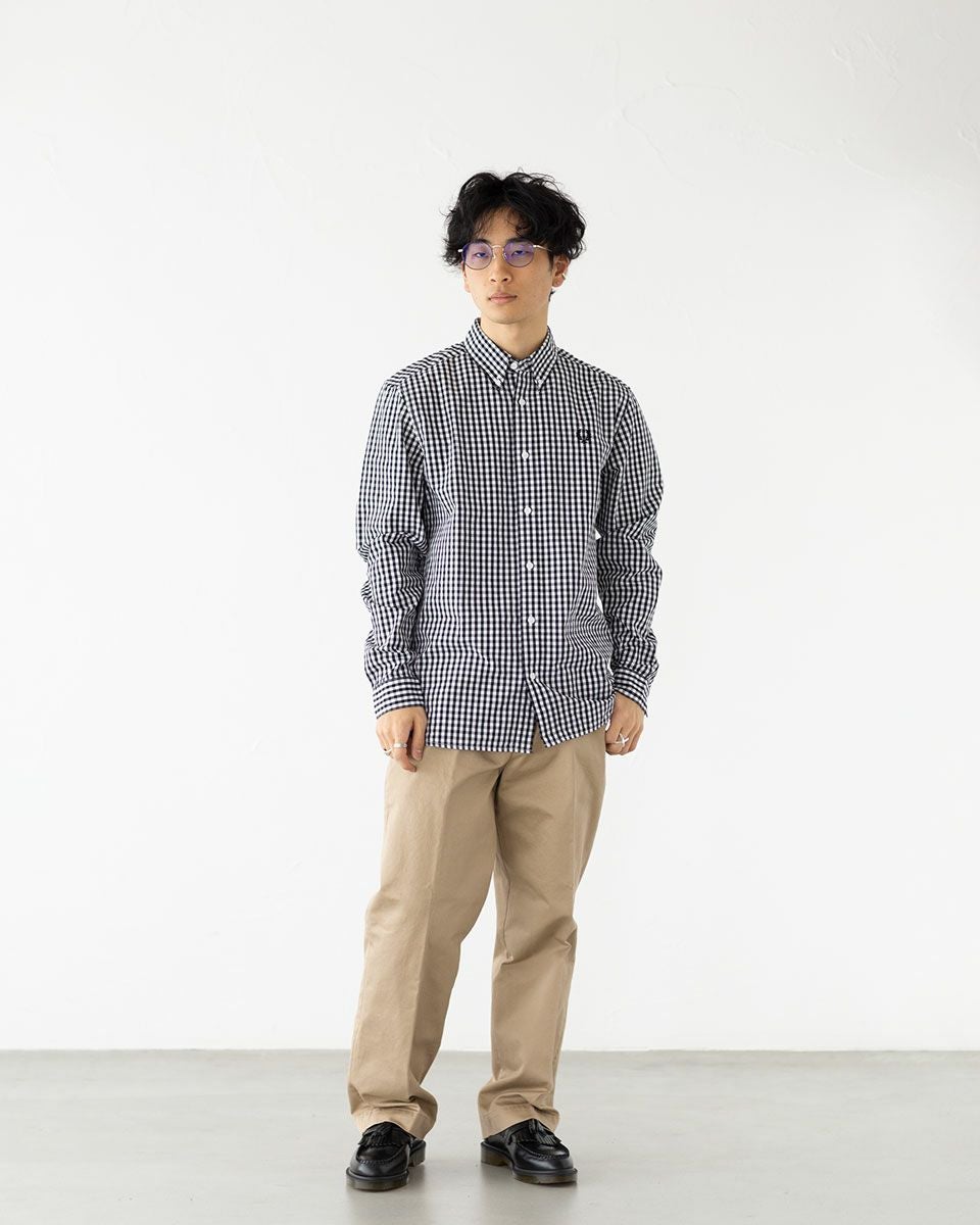 フレッドペリー FRED PERRY ギンガムチェック シャツ M9620 メンズ