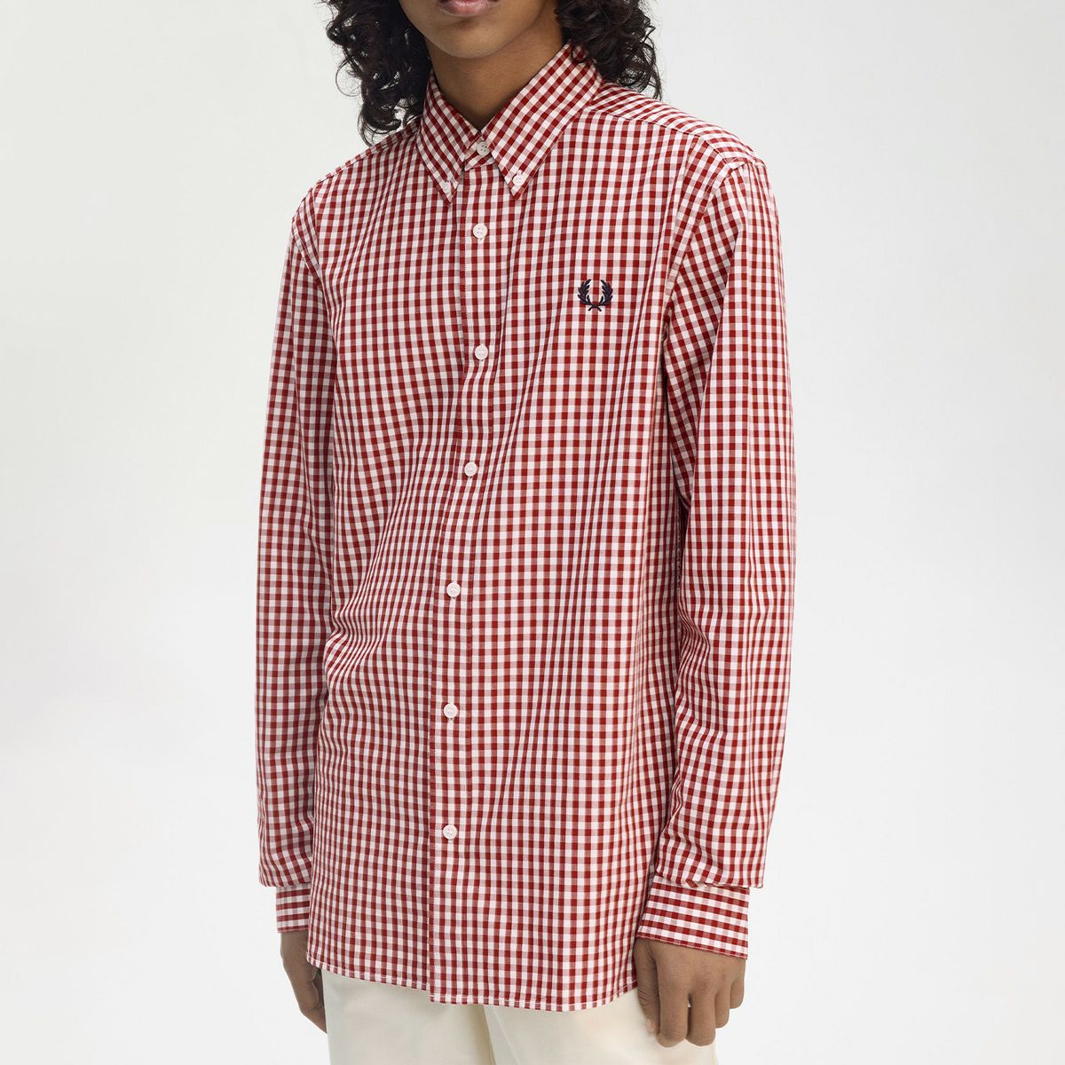 フレッドペリー FRED PERRY ギンガムチェック シャツ M9620 メンズ