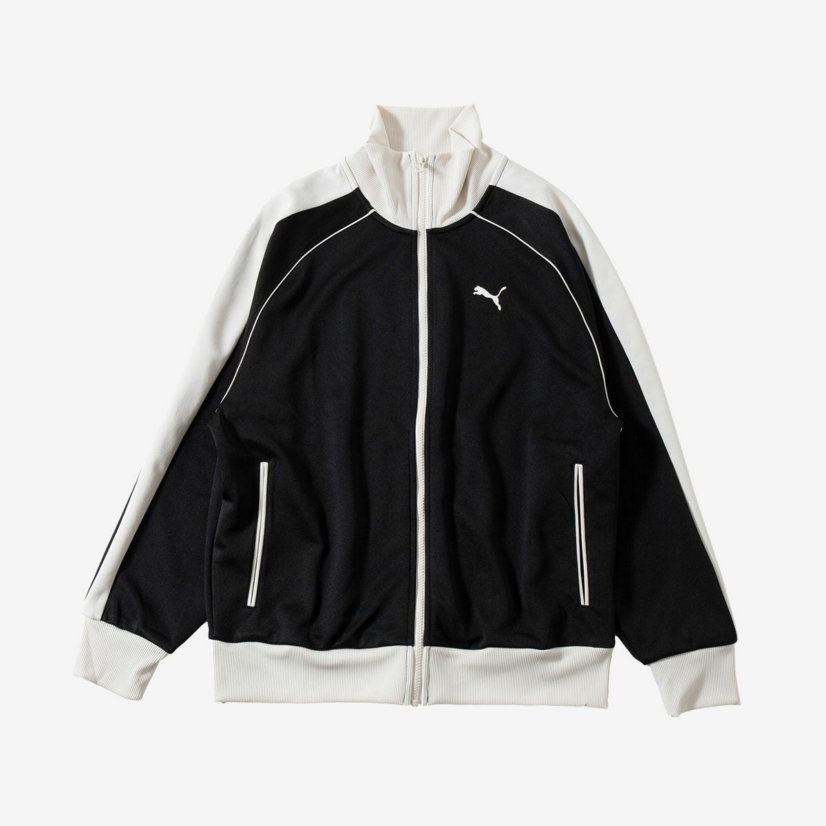 PUMA ブラック ホワイト ジャージ L PUMA - PUMA ブラック ホワイト ジャージ Sサイズ 男女問わずの通販 by