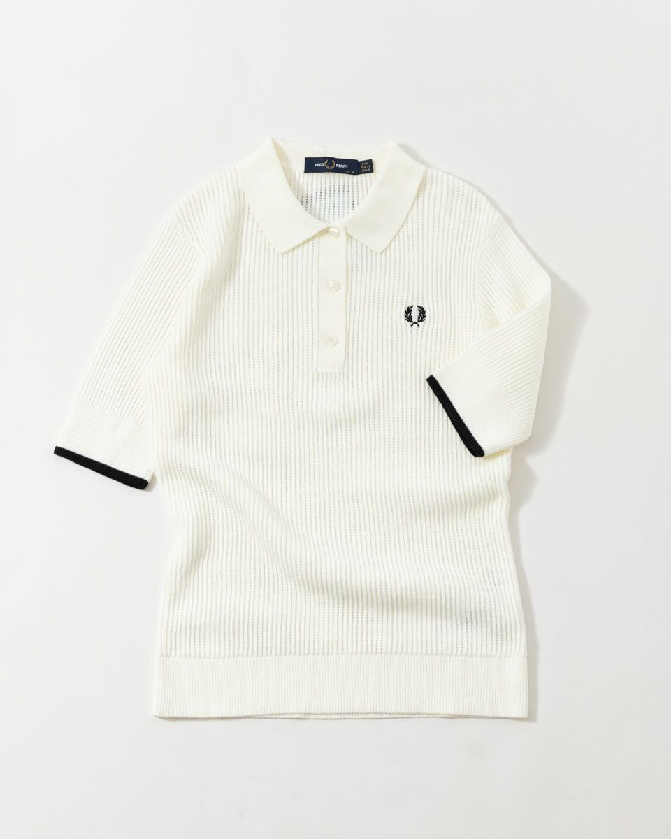 フレッドペリー メッシュ ニット ポロシャツ FRED PERRY K9113