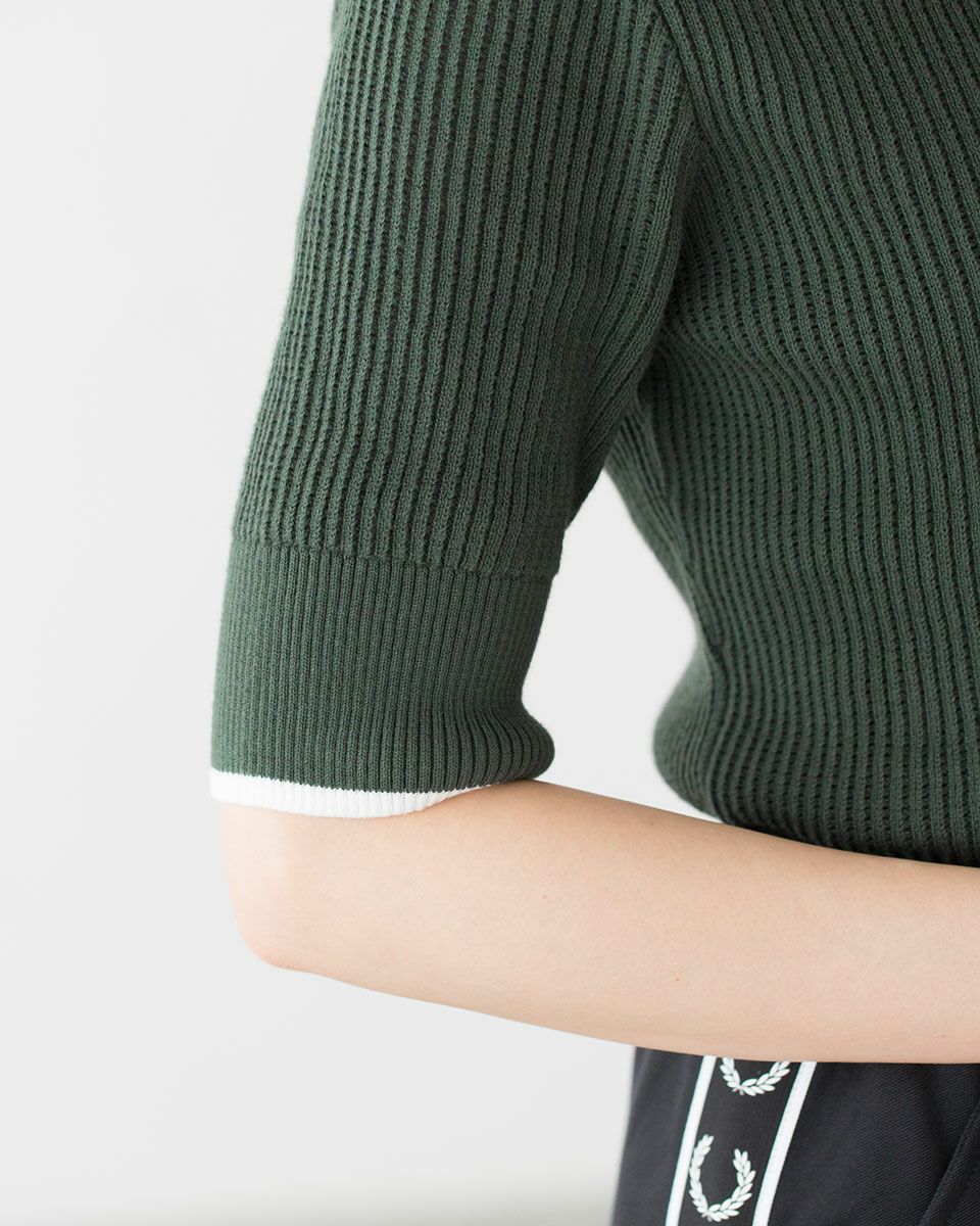 フレッドペリー メッシュ ニット Tシャツ FRED PERRY K9115 レディース