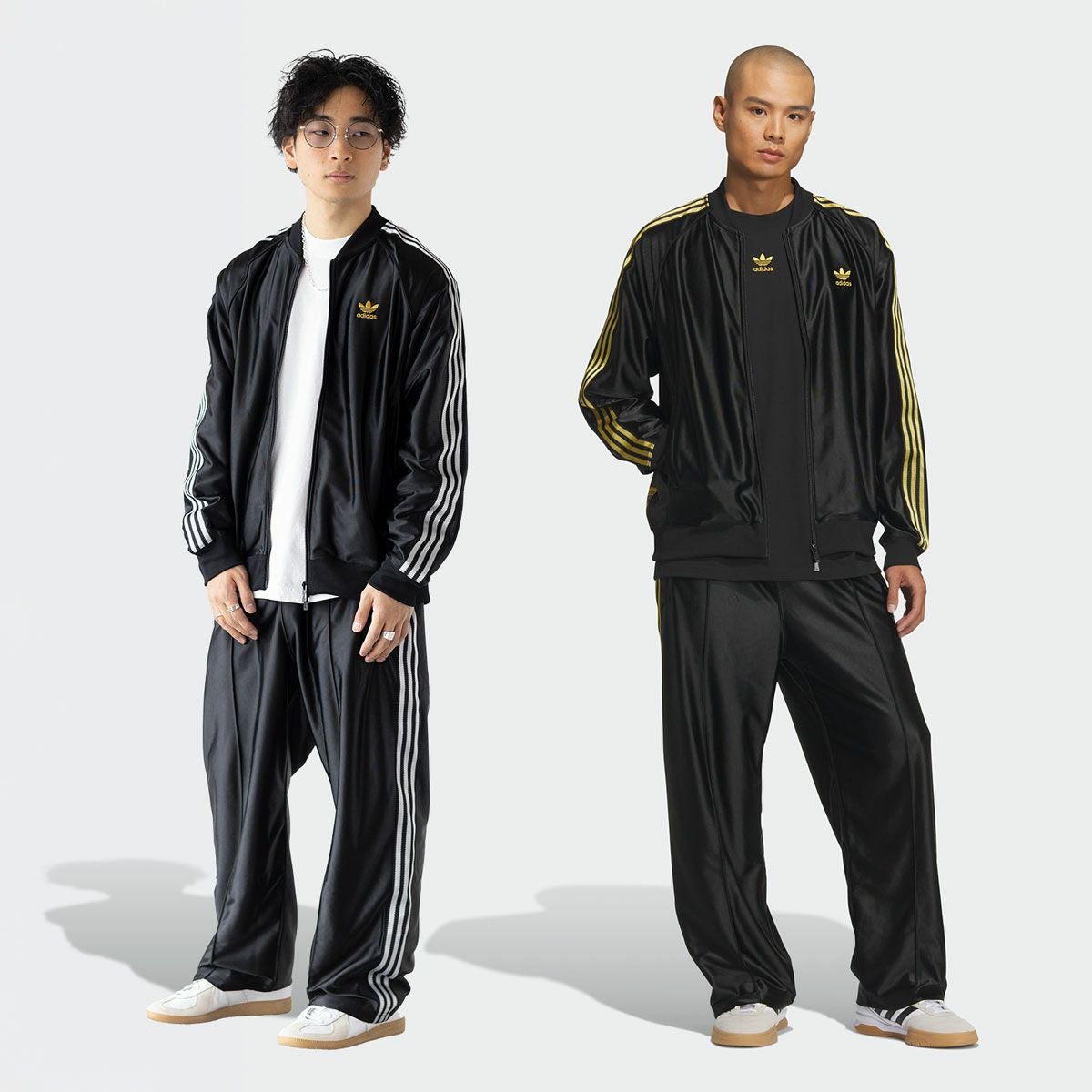 71【美品】アディダス プレミアム ジャージ セットアップ 黒 金 M adidas(アディダス) / アディダス×24Karats/ジャージ/セットアップ/L