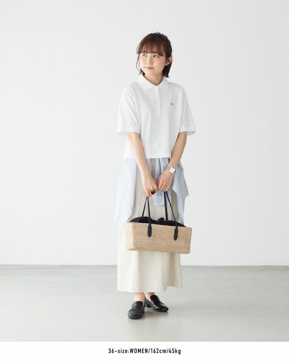 ラコステ クロップド ポロシャツ LACOSTE PF007J レディース｜ココチヤ