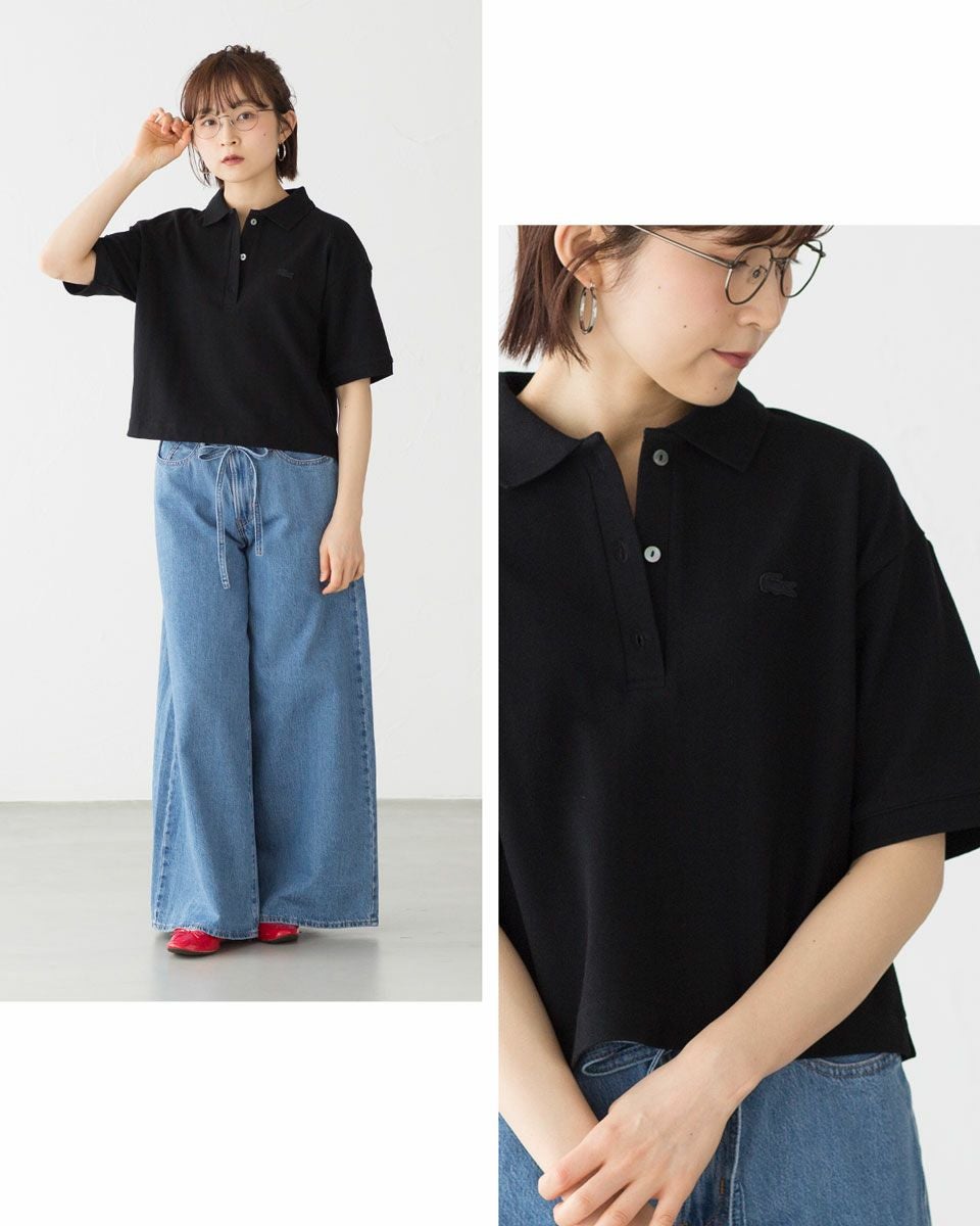 ラコステ クロップド ポロシャツ LACOSTE PF007J レディース｜ココチヤ