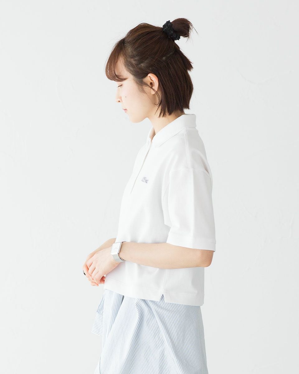 ラコステ クロップド ポロシャツ LACOSTE PF007J レディース｜ココチヤ