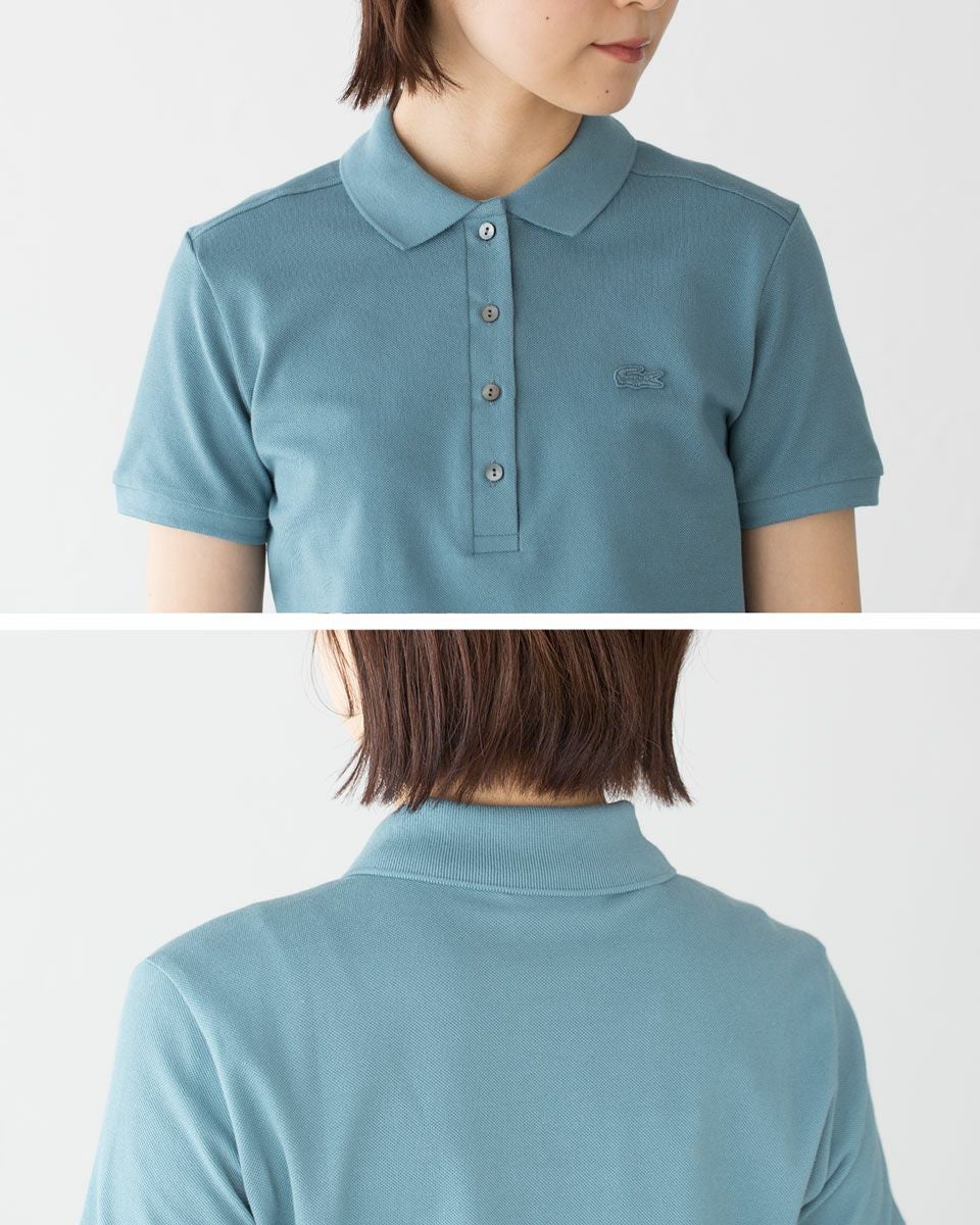 ラコステ レディース ストレッチ コットン ピケ ポロシャツ LACOSTE
