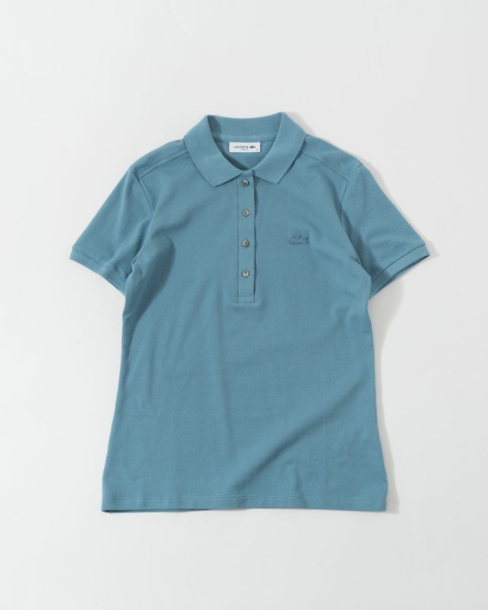 ラコステ レディース ストレッチ コットン ピケ ポロシャツ LACOSTE