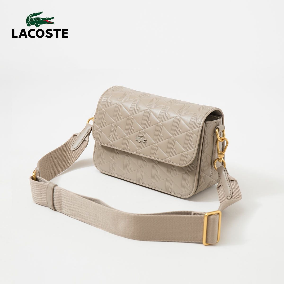 ラコステ マヘキ レザー メッセンジャーバッグ LACOSTE NF4712MH