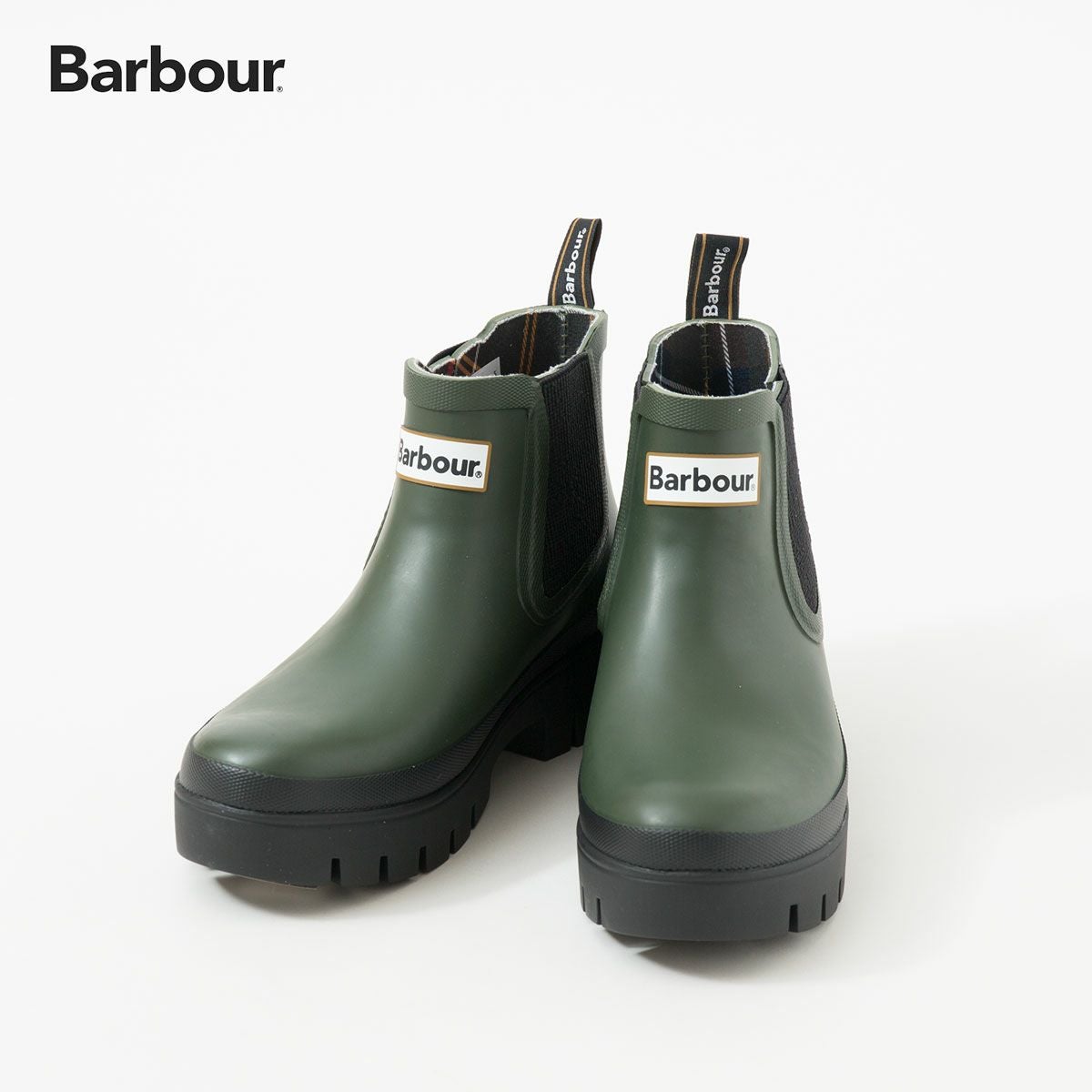 バブアー レインブーツ Barbour HALTON LRF0100 レディース サイドゴア