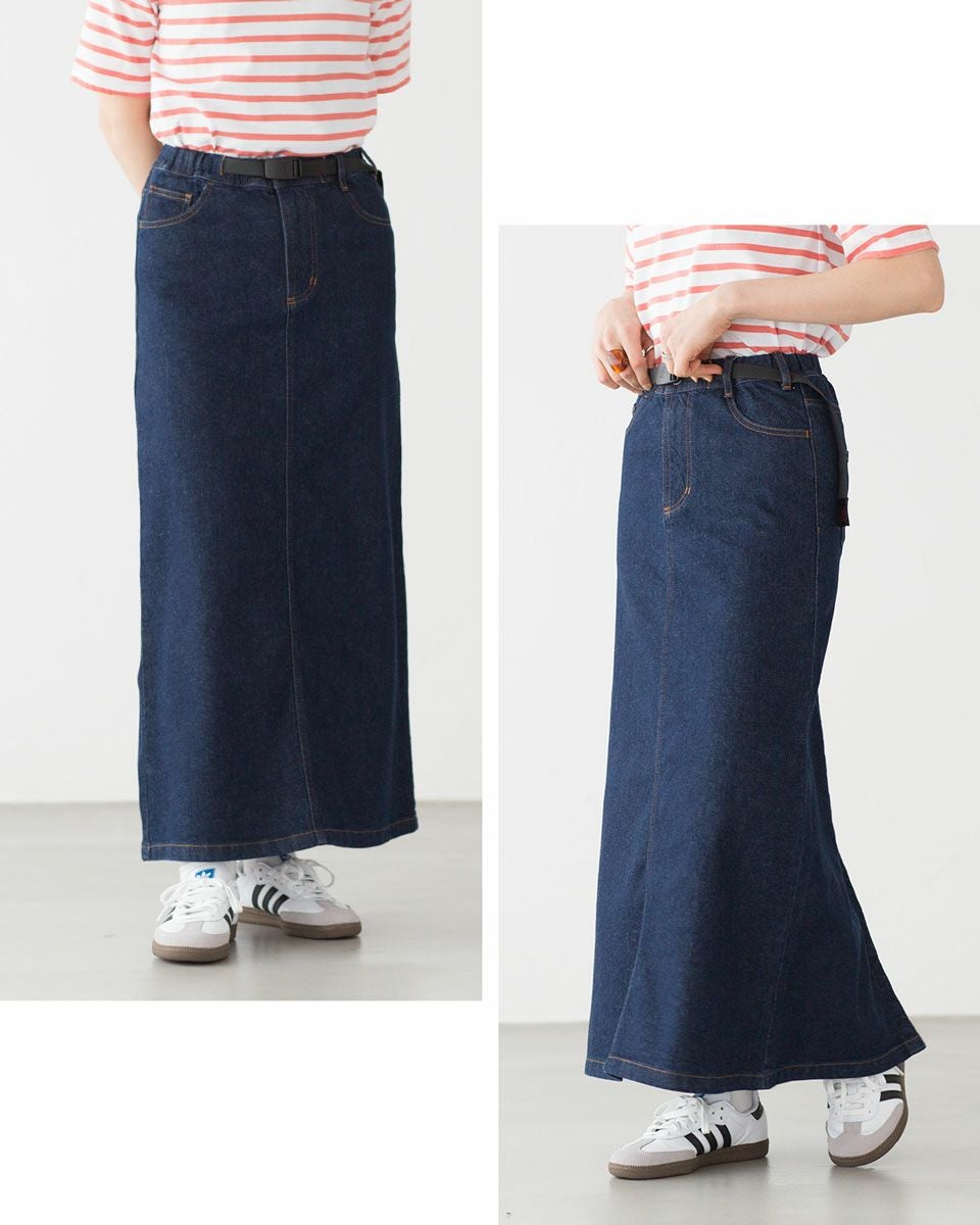 グラミチ ストレッチ デニム Aラインスカート Gramicci GLSK5-SJP07