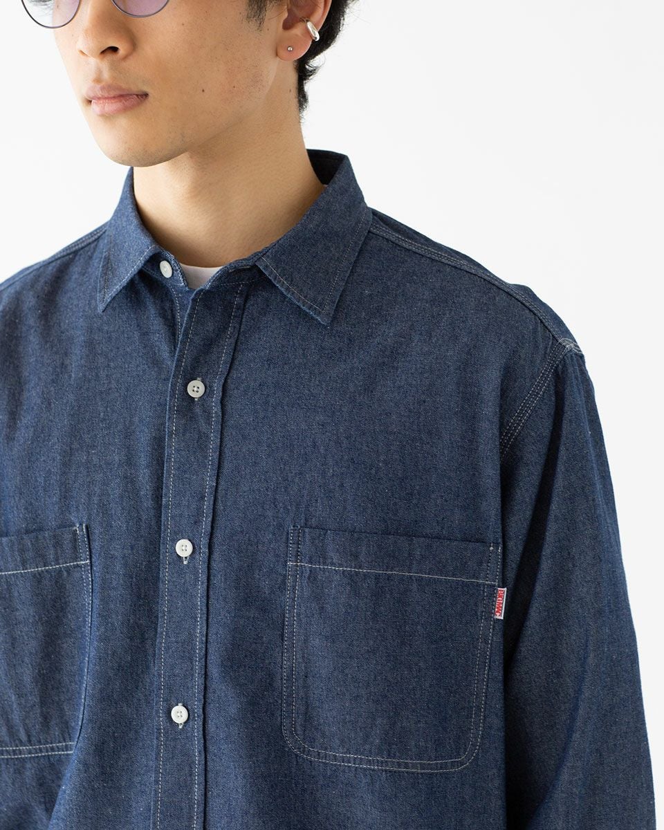 ビッグマック シャンブレー シャツ BIGMAC BM25SS001-2 メンズ デニム