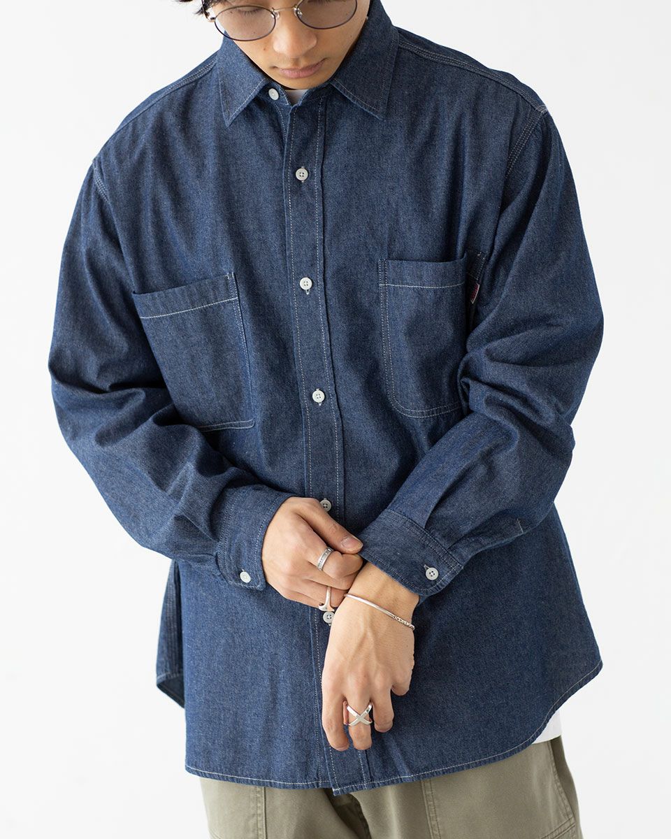 ビッグマック シャンブレー シャツ BIGMAC BM25SS001-2 メンズ デニム