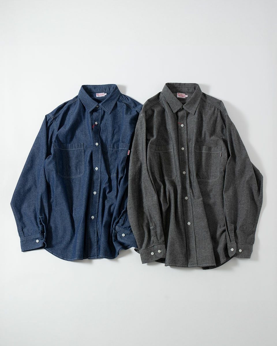 ビッグマック シャンブレー シャツ BIGMAC BM25SS001-2 メンズ デニム